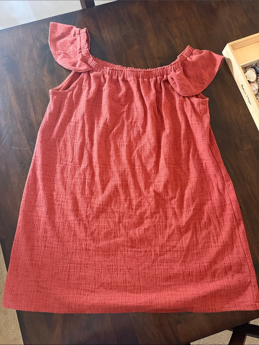 Madewell Eloise Off-Shoulder Flutter Dress